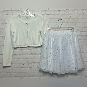 Gymboree Cardigan and Skirt Coordinating Set